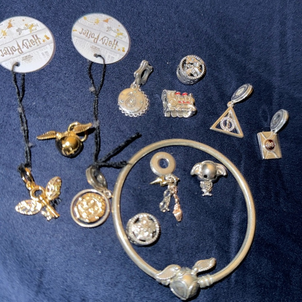 NWT Pandora Harry Potter Bracelet and Charms